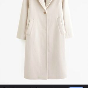 Abercrombie and fitch Cream Women wool Coat
